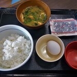 なか卯 - こだわり玉子の朝定食250円