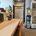 蕎麦と料理 瀬口 - カウンター席