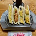 サンドイッチハウス メルヘン - エビカツとタマゴのペアサンド　453円
ハムエッグ　410円