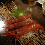 嵐を呼ぶ漁師小屋 - 大ボタンエビ刺３匹