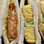 サンドイッチハウス メルヘン - エビカツとタマゴのペアサンド　453円
ハムエッグ　410円