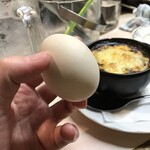 がばちょ - 煮卵もろたけど、これと焼きカレーがネ申やった件♡