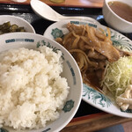 日高屋 - 生姜焼き定食