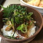 酒さんぽ道 ちろり庵 - ミニりゅきゅ丼