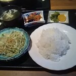 とん亭 - ランチのご飯セット