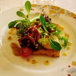 レストラン プランデルブ北鎌倉 - ホタテとたけのこのミモザ風サラダ