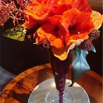 インペリアルラウンジ アクア - 店内に飾られていた生花（アマリリス）