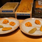 鮨 尚充 - 雲丹食べ比べ