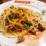 Sumibi Italian Wine Bar Motomati News - 牡蠣とカラスミのアーリオオーリオ