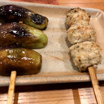 とり喜 - つくねと小茄子