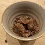 鳥しき - 砂肝の生姜煮