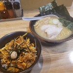麺や 笑味寿 - 塩ラーメン＋ミニネギチャーシュー丼2020.01.22