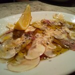 RODEO - 和牛モモ十勝マッシュルーム温かいカルパッチョ