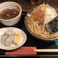 瓦町どら鴨 - 鴨つけ麺(大)出汁巻きセット