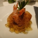 レストラン ラ フィネス - 車海老のカダイフ巻き①