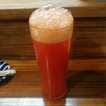 串焼き 巴 - 泡泡のトマト酢サワー