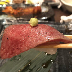 焼肉もとやま - 肩三角のにぎり