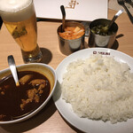 デリー 銀座店 - カシミールカレーと生ビールです