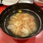 龍文支店 - １番出汁の蟹の吸い物