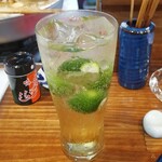 串焼き 巴 - 焼酎ハイボール　カボスバージョン