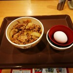 Sukiya - 牛丼並と生たまご