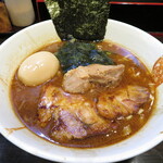 麺屋 優創 - 魚介味噌ラーメン 900円 味玉 100円