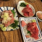 魚三酒場 - マグロブツ、中落ち、ネギトロ