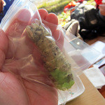 十割そば処 山獲 - 本わさびは余ったら持って帰れます！袋が付いてるよ～！