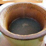 十割そば処 山獲 - 蕎麦湯