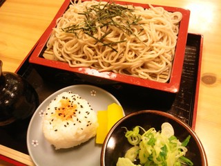 そば処 大鶴 - ざるそばセット800円