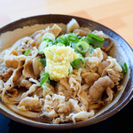 セルフうどん 富士山 - 肉ぶっかけ冷