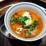 寿し おおはた - 鯛とあん肝の茶碗蒸し