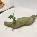 タカヤマ - ワカサギのフリット♡絶妙な塩加減と梅干の酸味も✨