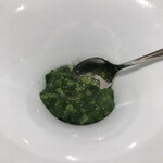 タカヤマ - シラウオに食感も楽しい春菊のソース♬