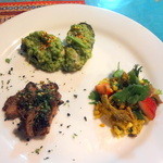 ガラムマサラ - 牡蠣、鶏レバー、砂肝と豆のピクルス