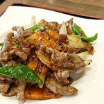 Wakuwaku - 黒胡椒牛肉炒め定食