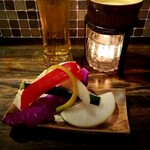 仙台イタリ和ン居酒屋 いたり和ん 惣市 - まずは生ビールで乾杯です