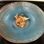 出羽屋 - 山伏茸と自家製キムチかきあげ