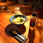 月見やぐら＆a - 月見伊勢うどん