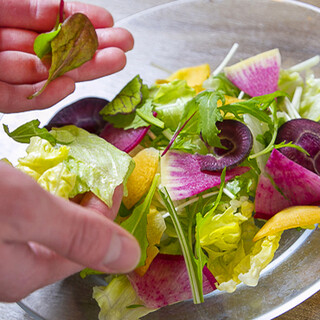 Kamakura vegetables delivered directly from farmers can be used in salads and cheese fondue♪