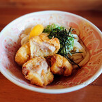 三好うどん - とり天ぶっかけ(小)