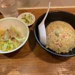 佐野ラ－メン たかの - チャーハンセット350円