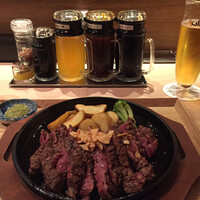 京都ダイニング正義 - アンガス牛ステーキ 300g 1,410円
                    ＋わさび 50円