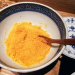 やまぐち - ●パスタに掛けるからすみ