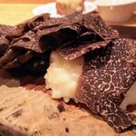 やまぐち - ●エゾアワビのステーキ、リゾット、ユリ根「月光（げっこう）」、トリュフ