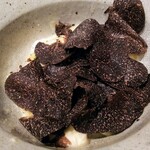 やまぐち - ●フグの白子とねぎのパスタ、トリュフ