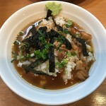 中華そば　らんまん - お茶漬け（スープ投入）