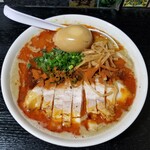 塩そば専門店 桑ばら - 塩担々麺（辛口）＋半熟玉子