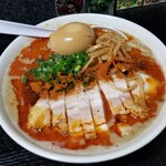 塩そば専門店 桑ばら - 塩担々麺（辛口）＋半熟玉子