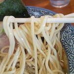 Mon Tsuru - 醤油ラーメンの中細ストレート麺(R2.1.21撮影)